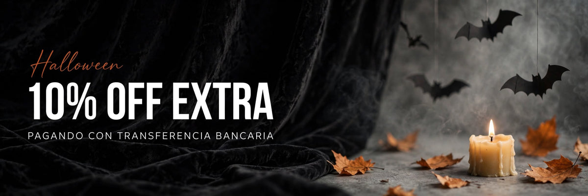 Halloween 10% OFF extra pagando con transferencia bancaria