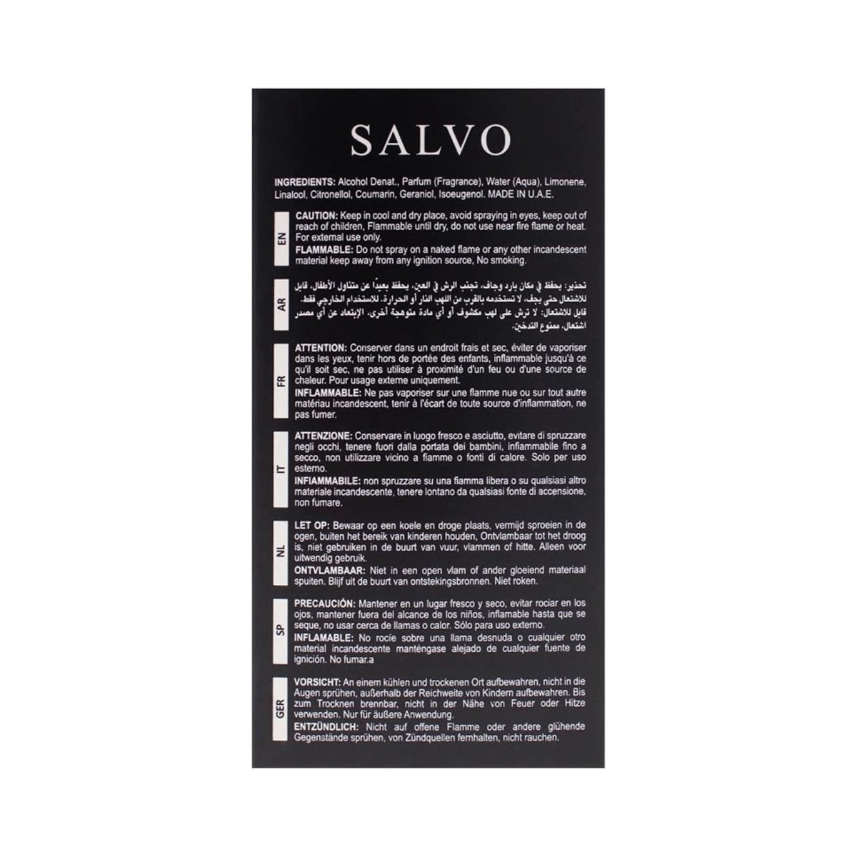SALVO EAU DE PARFUM